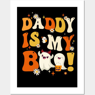 Groovy Daddy Is My Boo Halloween Boys Girls Kids Youth Posters and Art